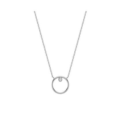 Diamond Circle Necklace