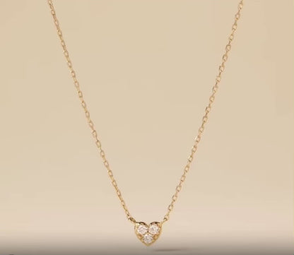 A Diamond Heart Necklace