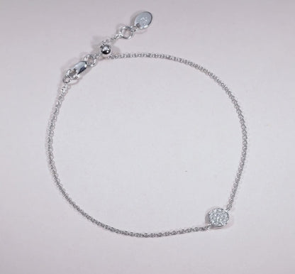 Round Pave Diamond Bracelet
